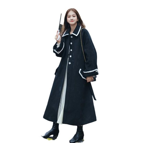women's wool & blends black thin and thick woolen coat for women winter mid-length temperament goddess fan over the knee trend
women's wool & blends black thin and thick woolen coat for women winter mid-length temperament goddess fan over the knee trend