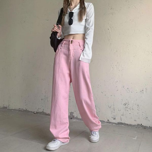 women's jeans streetwear women high waist casual straight vintage baggy pink denim trouser mom fashion autumn wide leg pants, Blue
women's jeans streetwear women high waist casual straight vintage baggy pink denim trouser mom fashion autumn wide leg pants, Blue