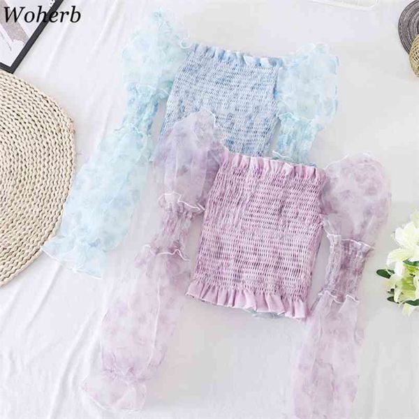 blue floral chiffon shirt women summer blusas gauze patchwork puff sleeve blouse korean sweet pleated crop 210519, White
blue floral chiffon shirt women summer blusas gauze patchwork puff sleeve blouse korean sweet pleated crop 210519, White