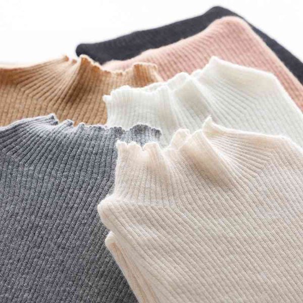 sweaters women 100% goat cashmere pullover 2021 arrival turtleneck elasticity sweater female warm soft basic jumper solid slim femme, White;black
sweaters women 100% goat cashmere pullover 2021 arrival turtleneck elasticity sweater female warm soft basic jumper solid slim femme, White;black