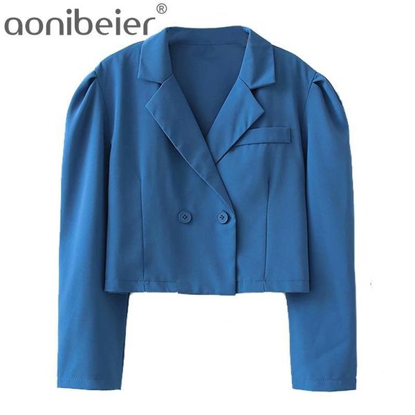 women's suits & blazers aonibeier summer office lady crop fashion puff sleeve notched collar double breasted loose women casual suit ja, White;black
women's suits & blazers aonibeier summer office lady crop fashion puff sleeve notched collar double breasted loose women casual suit ja, White;black
