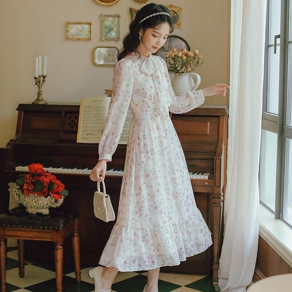 casual dresses women's chiffon elegant bow ruffle floral vintage sweet fairy boho beach long dress ladies vestido de mujer, Black;gray
casual dresses women's chiffon elegant bow ruffle floral vintage sweet fairy boho beach long dress ladies vestido de mujer, Black;gray