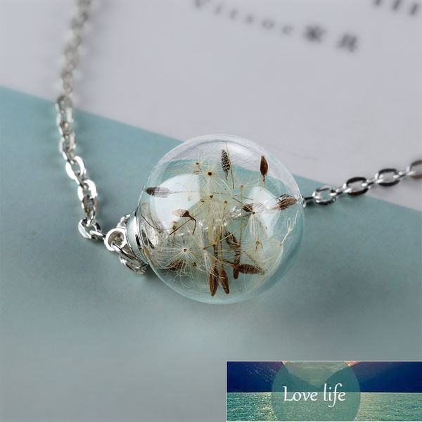 new fashion dandelion wishing necklace real dandelion in clear crystal ball pendant necklace handmade charm gift for her factory price exper, Silver
new fashion dandelion wishing necklace real dandelion in clear crystal ball pendant necklace handmade charm gift for her factory price exper, Silver