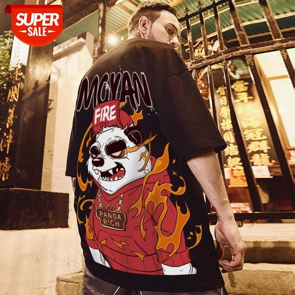 national tide panda t-shirt fat male ins short-sleeved brand loose summer big version five-point half-sleeved #qy8c, White;black
national tide panda t-shirt fat male ins short-sleeved brand loose summer big version five-point half-sleeved #qy8c, White;black