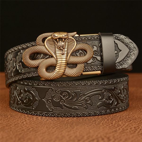 men designers belts new design male belt cowskin genuine leather belt for men carving flower pattern snake automatic buckle belt, Black;brown
men designers belts new design male belt cowskin genuine leather belt for men carving flower pattern snake automatic buckle belt, Black;brown