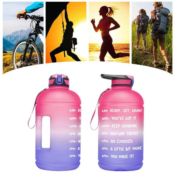 3.78l gym big water bottle sport training gradient kettle drink cap sports portable for camping
3.78l gym big water bottle sport training gradient kettle drink cap sports portable for camping