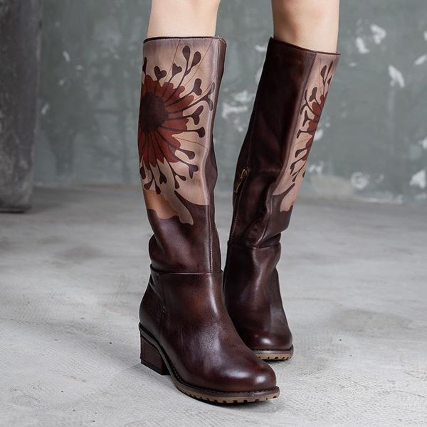 boots 2021 vallu retro shoes women genuine leather knee high handmade flower female long, Black
boots 2021 vallu retro shoes women genuine leather knee high handmade flower female long, Black