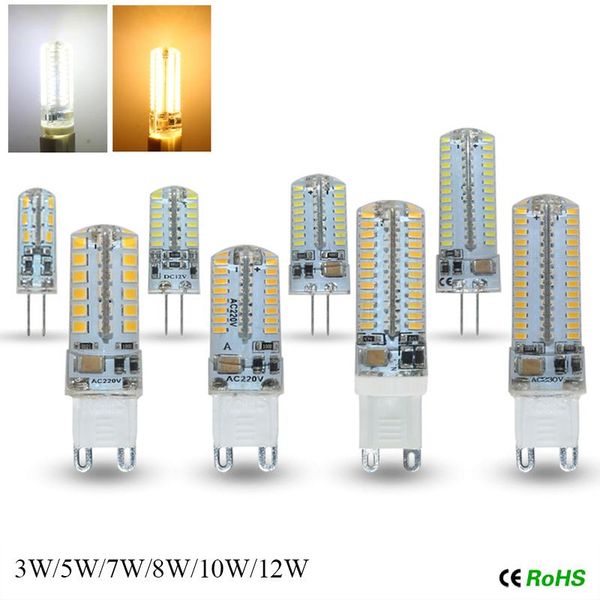 bulbs 5pcs g4 g9 led lamp smd 3014 2835 dc12v ac 220v 3w 7w 9w 12w replace 30w halogen 360 beam angle lampada bulb
bulbs 5pcs g4 g9 led lamp smd 3014 2835 dc12v ac 220v 3w 7w 9w 12w replace 30w halogen 360 beam angle lampada bulb