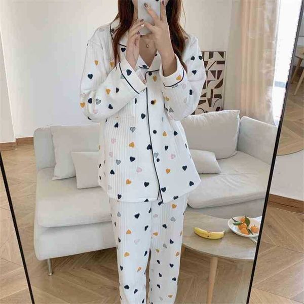 two piece suit cardigans printing nightwear thick sweet soft casual homewear loose fashion home pajamas sets 210525, Black;red
two piece suit cardigans printing nightwear thick sweet soft casual homewear loose fashion home pajamas sets 210525, Black;red