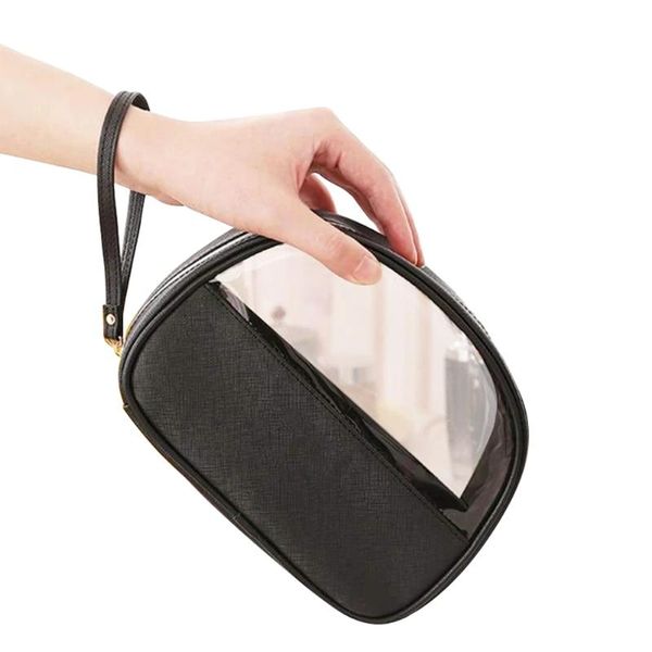 cosmetic bags & cases portable travel storage bag pu leather transparent handbag for women girls makeup trousse maquillage femme
cosmetic bags & cases portable travel storage bag pu leather transparent handbag for women girls makeup trousse maquillage femme