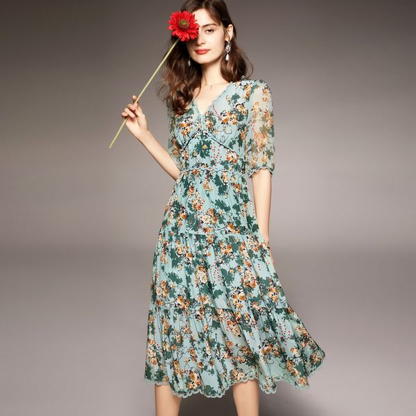 100% natural silk women's dresses v neck half sleeves lace piping tiered ruffles printed fashion casual dress vestidos, Black
100% natural silk women's dresses v neck half sleeves lace piping tiered ruffles printed fashion casual dress vestidos, Black
