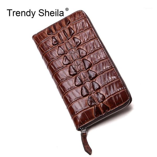 genuine leather crocodile pattern men's wallets fallow long ladies zipper wallet clutch bag design brown purse purses, White
genuine leather crocodile pattern men's wallets fallow long ladies zipper wallet clutch bag design brown purse purses, White