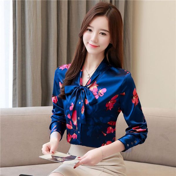 silk chiffon blouse women long sleeve v-neck casual print bow female shirt slim elegant temperament ladies 2021 spring women's blouses, White
silk chiffon blouse women long sleeve v-neck casual print bow female shirt slim elegant temperament ladies 2021 spring women's blouses, White