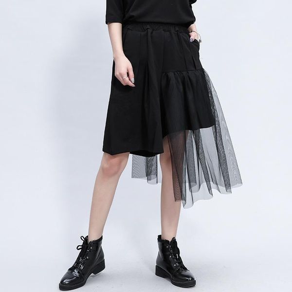 women's pants & capris lanmrem 2021 spring fashion solid color mesh splice knee length vintage loose irregular casual temperament botto, Black;white
women's pants & capris lanmrem 2021 spring fashion solid color mesh splice knee length vintage loose irregular casual temperament botto, Black;white