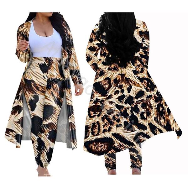 women's tracksuits leopard print 2 piece sets womens outfits long cape coat slim leggings fashion spring autumn clothes plus size 4xl p, Gray
women's tracksuits leopard print 2 piece sets womens outfits long cape coat slim leggings fashion spring autumn clothes plus size 4xl p, Gray