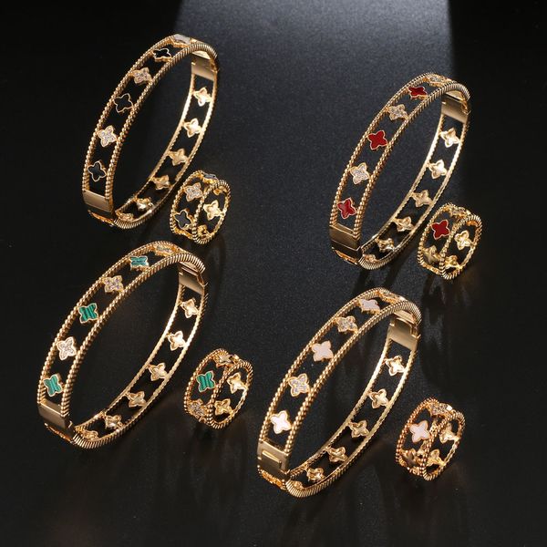 women's multicolor shell plant flower ring bracelet 2pcs set 3a zircon personality fashion jewelry, Silver
women's multicolor shell plant flower ring bracelet 2pcs set 3a zircon personality fashion jewelry, Silver