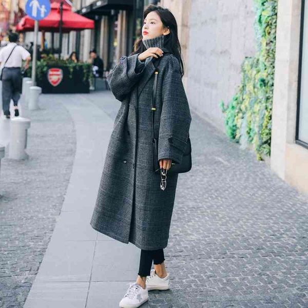 women's trench coats winter 2021 female fleece jacket chic plaid epaulette blended loose korean version streetwear long c, Tan;black
women's trench coats winter 2021 female fleece jacket chic plaid epaulette blended loose korean version streetwear long c, Tan;black