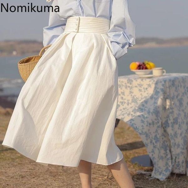 skirts nomikuma womens 2021 summer buttons high waisted elegant skirt causal pleated a-line faldas mujer moda 6h748, Black
skirts nomikuma womens 2021 summer buttons high waisted elegant skirt causal pleated a-line faldas mujer moda 6h748, Black