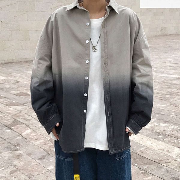 men's casual shirts shirt trend changing men's long sleeve spring and autumn korean student personality fashion brand casual avxz, White;black
men's casual shirts shirt trend changing men's long sleeve spring and autumn korean student personality fashion brand casual avxz, White;black