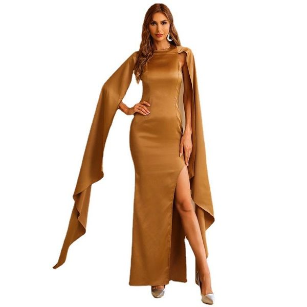 casual dresses women luxury spring autumn elegant o neck maxi dress solid long raglan sleeve high slit party, Black;gray
casual dresses women luxury spring autumn elegant o neck maxi dress solid long raglan sleeve high slit party, Black;gray