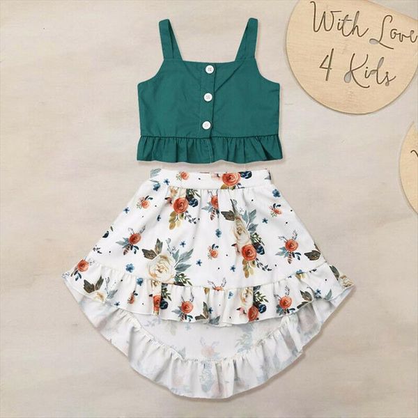 2pcs toddler baby girl ruffle floral dresses leisure summer beach little girls dress sets outfit 1 5t, White
2pcs toddler baby girl ruffle floral dresses leisure summer beach little girls dress sets outfit 1 5t, White