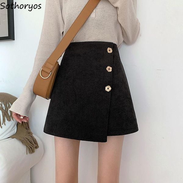 women skirts mini solid a-line corduroy high waist flower button irregular asymmetric females leisure chic all-match slim, Black
women skirts mini solid a-line corduroy high waist flower button irregular asymmetric females leisure chic all-match slim, Black