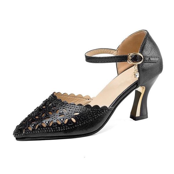 sandals woman shoes summer style pumps high heels cover heel buckle strap fashion solid hollow casual comfortable 66nq, Black
sandals woman shoes summer style pumps high heels cover heel buckle strap fashion solid hollow casual comfortable 66nq, Black