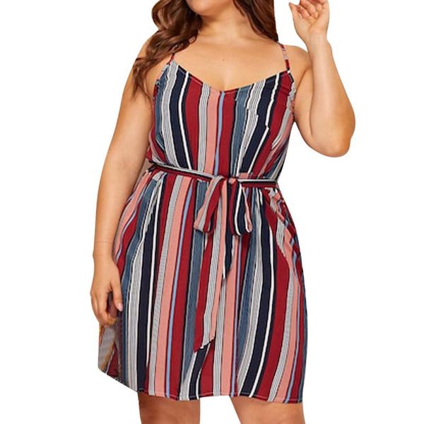 striped open back beach dress fashion women plus size stripe prints v-neck sleeveless bandage casual dresses, Black;gray
striped open back beach dress fashion women plus size stripe prints v-neck sleeveless bandage casual dresses, Black;gray