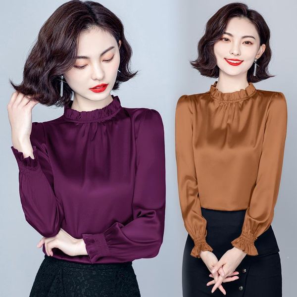 women's blouses & shirts real po early spring 2021 pleated auricularia edge shirt satin foreign style small gentle bubble slee, White
women's blouses & shirts real po early spring 2021 pleated auricularia edge shirt satin foreign style small gentle bubble slee, White