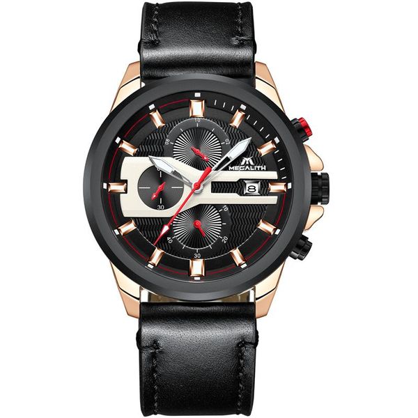 wristwatches megalith luxury mens watches with chronograph waterproof black genuine leather sport business quartz relogio masculino, Slivery;brown
wristwatches megalith luxury mens watches with chronograph waterproof black genuine leather sport business quartz relogio masculino, Slivery;brown