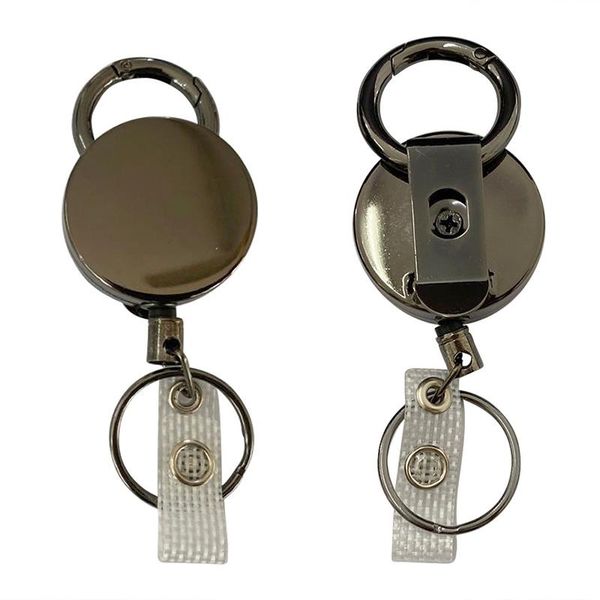 keychains retractable pull key ring id badge lanyard name tag card holder recoil reel belt clip metal housing covers, Silver
keychains retractable pull key ring id badge lanyard name tag card holder recoil reel belt clip metal housing covers, Silver