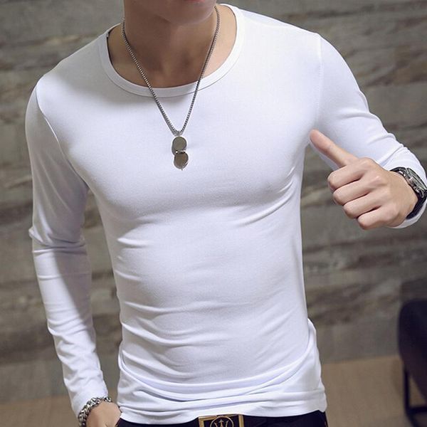 men's t-shirts 2021 fashion spring autumn clothing slim shirt o-neck casual t long sleeve and tees for male, White;black
men's t-shirts 2021 fashion spring autumn clothing slim shirt o-neck casual t long sleeve and tees for male, White;black