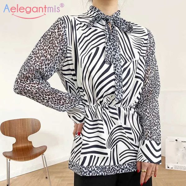 aelegantmis vintage leopard blouses shirt women casual slim long sleeve zebra print s thin lace bow female 210607, White
aelegantmis vintage leopard blouses shirt women casual slim long sleeve zebra print s thin lace bow female 210607, White