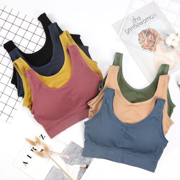sport women tank crop push up bra seamless camisole underwear sports sleeveless bustiers & corsets, Black;white
sport women tank crop push up bra seamless camisole underwear sports sleeveless bustiers & corsets, Black;white