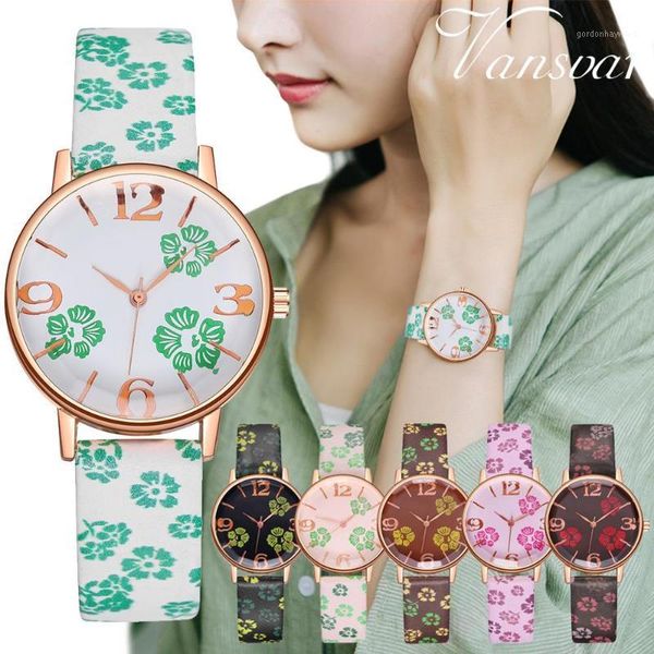wristwatches 2021 vansvar elegant simple women's watches signature floral print dial strap leather analog girl quartz watch, Slivery;brown
wristwatches 2021 vansvar elegant simple women's watches signature floral print dial strap leather analog girl quartz watch, Slivery;brown