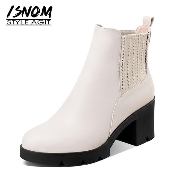 boots isnom thick high heels women ankle elastic band round toe real leather block shoes chunky winter 2021, Black
boots isnom thick high heels women ankle elastic band round toe real leather block shoes chunky winter 2021, Black