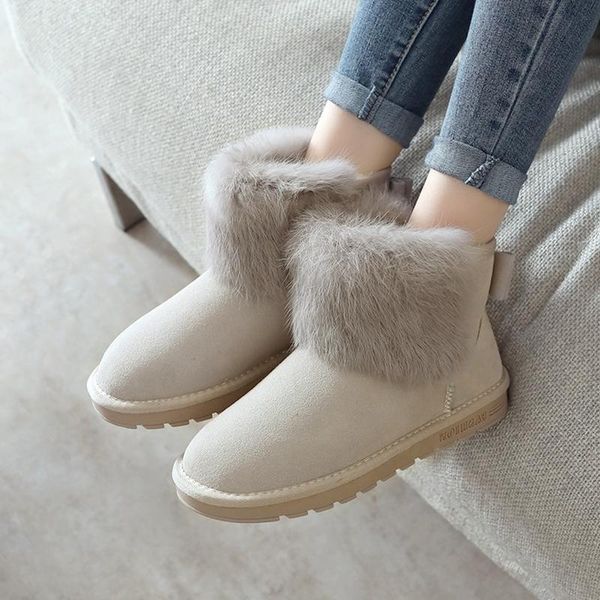 boots 2021 warm winter shoes women snow fur cowhide suede leather ladies short ankle dusk brand, Black
boots 2021 warm winter shoes women snow fur cowhide suede leather ladies short ankle dusk brand, Black