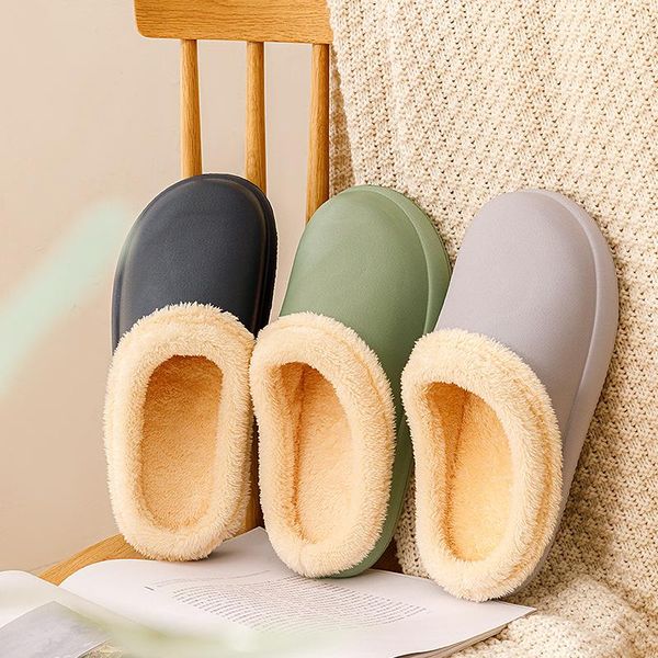 slippers waterproof 2021women home winter warm shoes couple cotton soft fluffy platform non-slip indoor slides corduroy, Black
slippers waterproof 2021women home winter warm shoes couple cotton soft fluffy platform non-slip indoor slides corduroy, Black