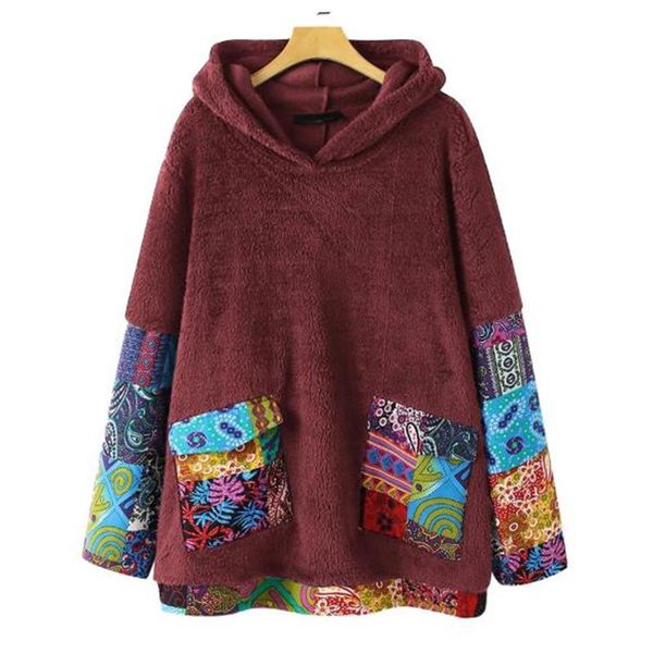 women's hoodies & sweatshirts 2021 autumn winter hooded pullover double-faced fleece hoody ethnic style printed loose long-sleeved fash, Black
women's hoodies & sweatshirts 2021 autumn winter hooded pullover double-faced fleece hoody ethnic style printed loose long-sleeved fash, Black