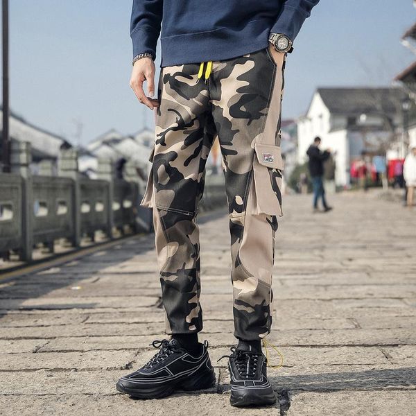 men's pants 2021 korean version of camouflage cargo multi-pocketharem hip trousers youth trend fashion, Black
men's pants 2021 korean version of camouflage cargo multi-pocketharem hip trousers youth trend fashion, Black