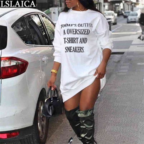 casual loose woman dress letter print long sleeve round neck female mini autumn fashion streetwear es sukienka 210515, Black;gray
casual loose woman dress letter print long sleeve round neck female mini autumn fashion streetwear es sukienka 210515, Black;gray