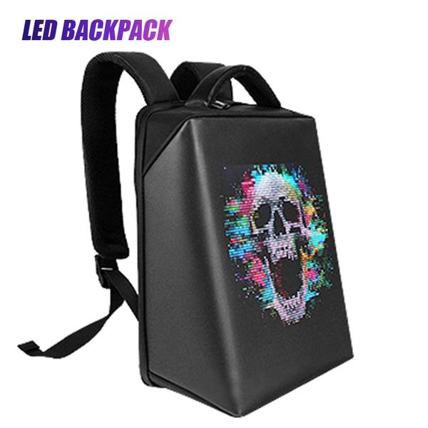backpack smart led display screen for men women outdoor walking advertising dynamic luminous schoolbag waterproof billboard bags
backpack smart led display screen for men women outdoor walking advertising dynamic luminous schoolbag waterproof billboard bags