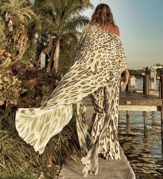 women's swimwear beach cover up chiffon leopard print clothing sets kaftan over size kimono beachwear pareo dress swimsuit, White;black
women's swimwear beach cover up chiffon leopard print clothing sets kaftan over size kimono beachwear pareo dress swimsuit, White;black