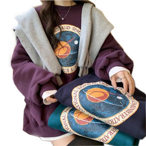 sweatshirt women korean 2021 winter casual fashion printing thick pullover o neck loose fleece oversize women's hoodies & sweatshirts, Black
sweatshirt women korean 2021 winter casual fashion printing thick pullover o neck loose fleece oversize women's hoodies & sweatshirts, Black