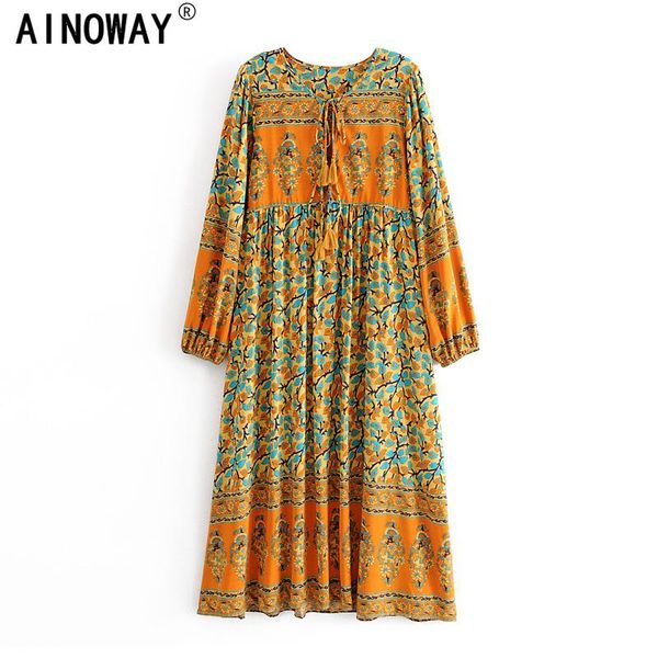 vintage chic women lace-up tassel floral print beach bohemian maxi dress ladies summer boho vestidos casual dresses, Black;gray
vintage chic women lace-up tassel floral print beach bohemian maxi dress ladies summer boho vestidos casual dresses, Black;gray