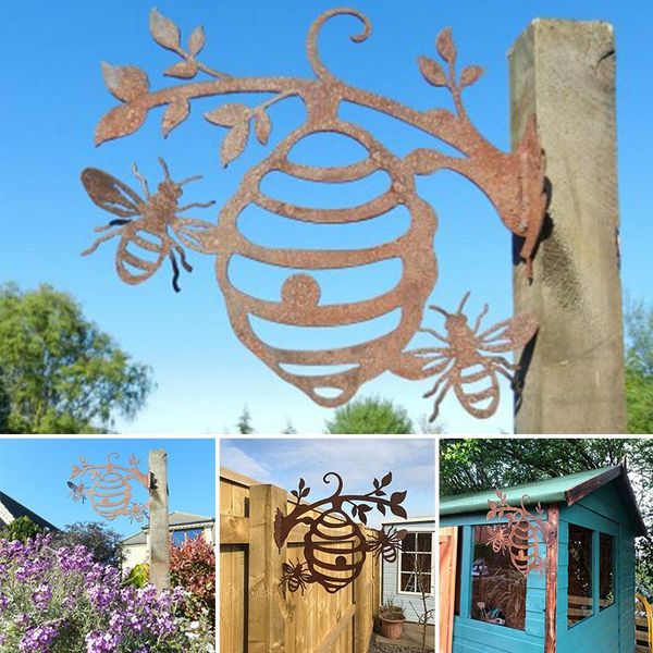 garden decorations father's day gift bee hive decor iron silhouettes tree plug-in ornament c66
garden decorations father's day gift bee hive decor iron silhouettes tree plug-in ornament c66