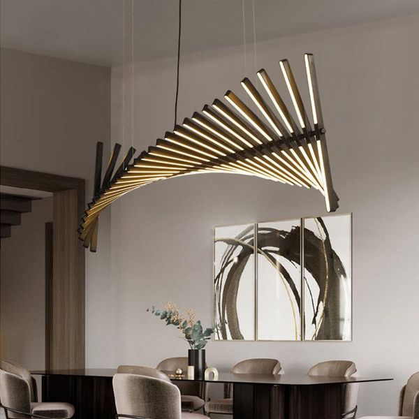 pendant lamps european style creative living room led chandelier lighting fishbone designer dining modern office
pendant lamps european style creative living room led chandelier lighting fishbone designer dining modern office