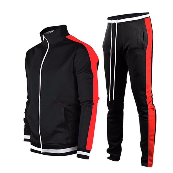 men's tracksuits mens sets zipper jacket+pants suits polyester breathable sweatshirt sweatpants sport fitness clothing streetwear, Gray
men's tracksuits mens sets zipper jacket+pants suits polyester breathable sweatshirt sweatpants sport fitness clothing streetwear, Gray