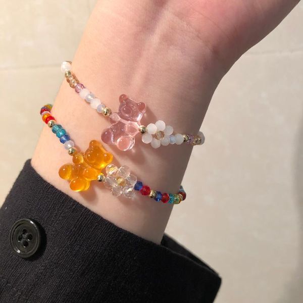 beaded, strands 2021 cute multicolor beads resin acrylic flowers bear elastic bracelet for women gifts accessories jewellery, Black
beaded, strands 2021 cute multicolor beads resin acrylic flowers bear elastic bracelet for women gifts accessories jewellery, Black
