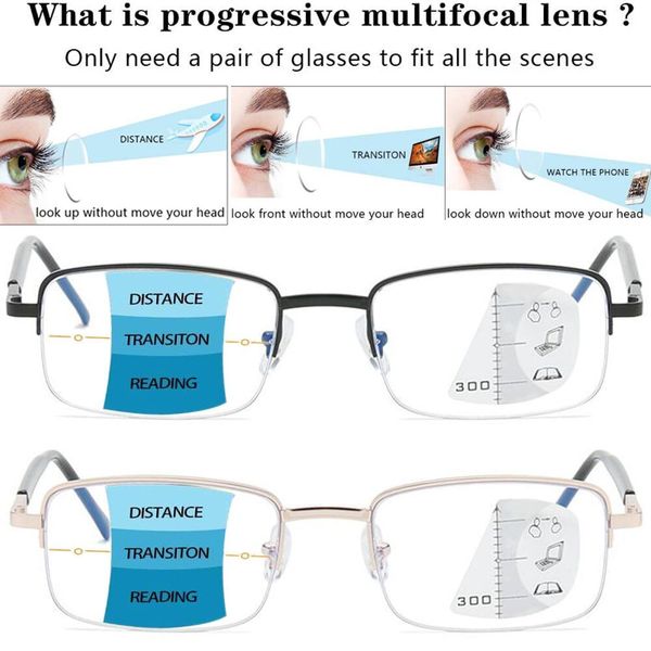 no line progressive multifocal computer reading glasses men women blue light blocking reader automatic adjustment eyewear 1.5
no line progressive multifocal computer reading glasses men women blue light blocking reader automatic adjustment eyewear 1.5